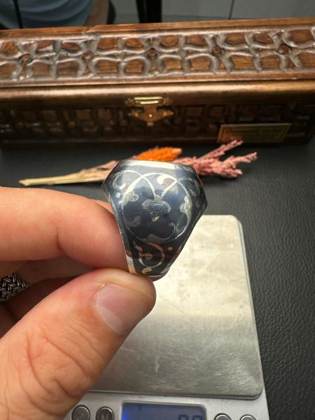 Özel Savat İşçiliği Gümüş Yüzük