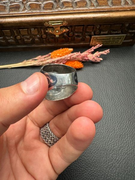 Özel Savat İşçiliği Gümüş Yüzük