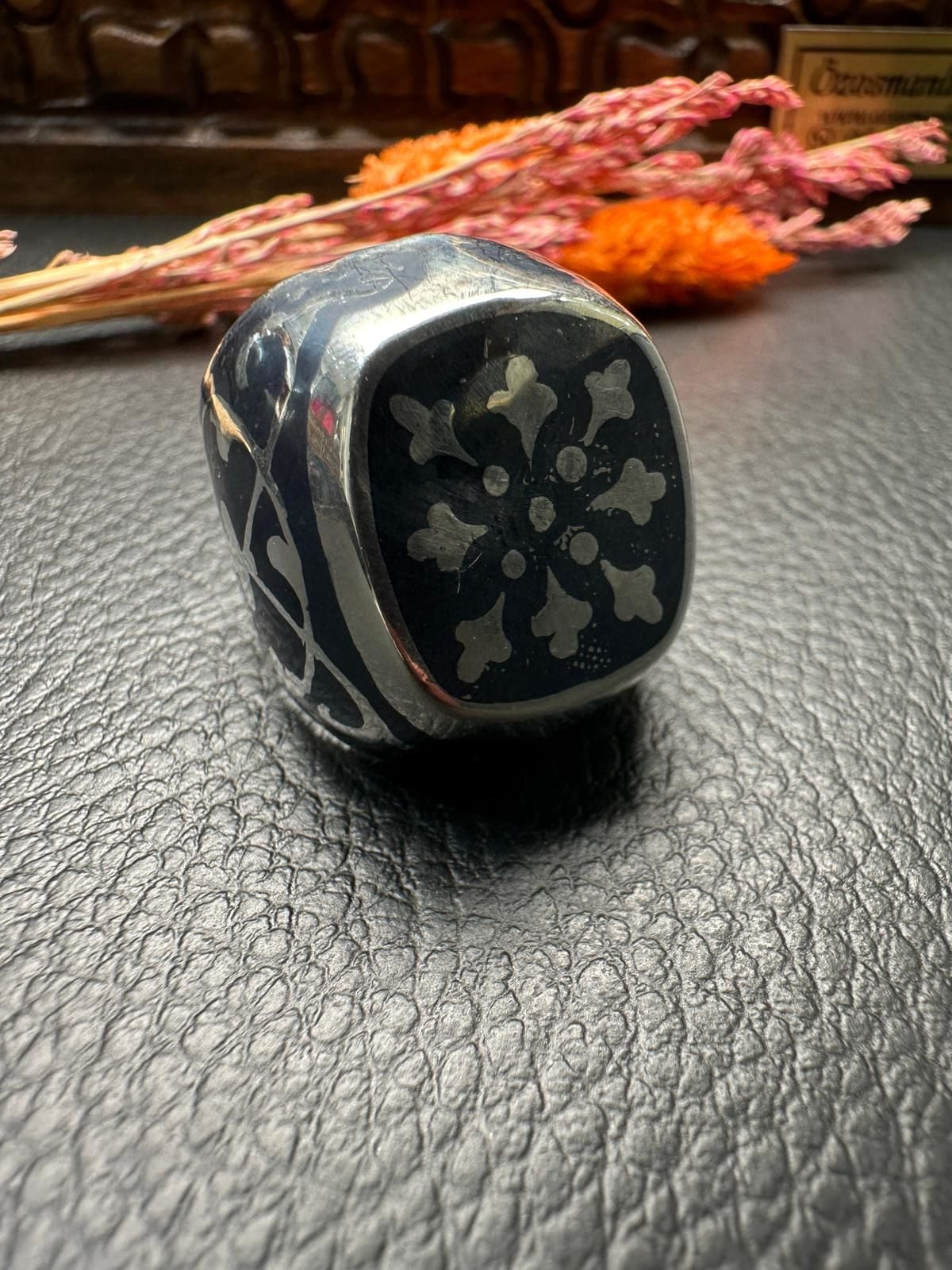 Özel Savat İşçiliği Gümüş Yüzük