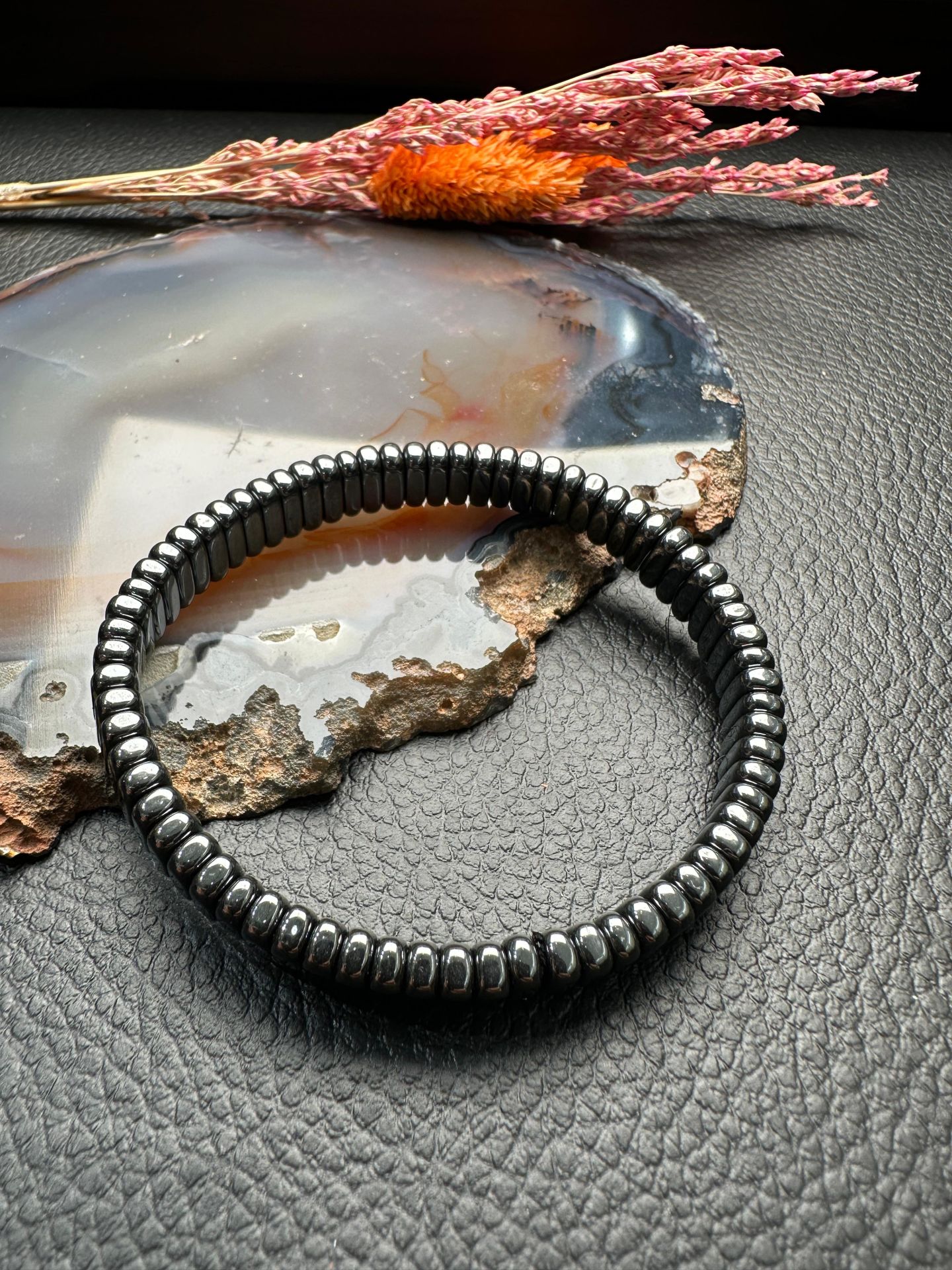 Hematit Doğal Taş Bileklik