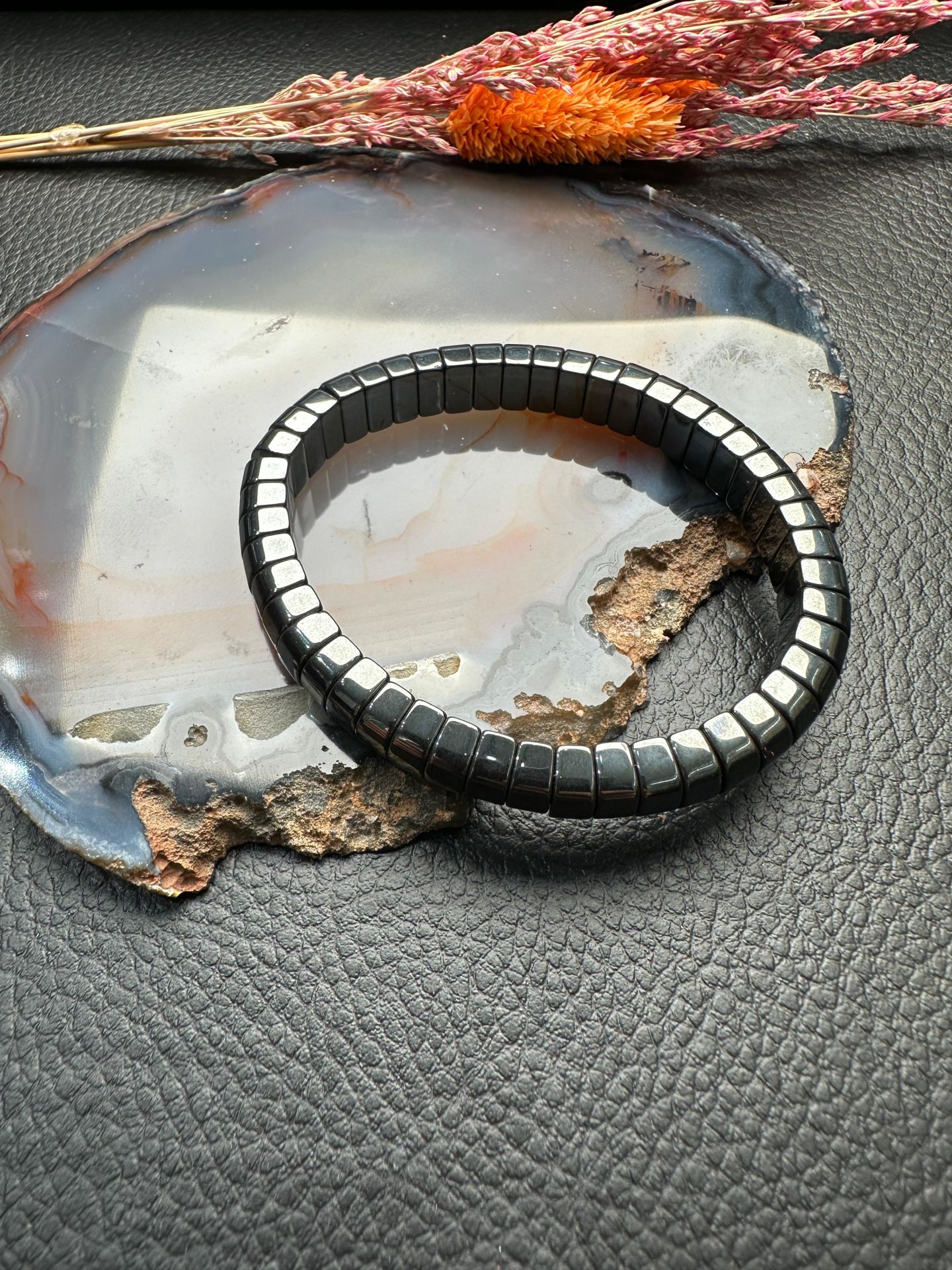 Hematit Doğal Taş Bileklik