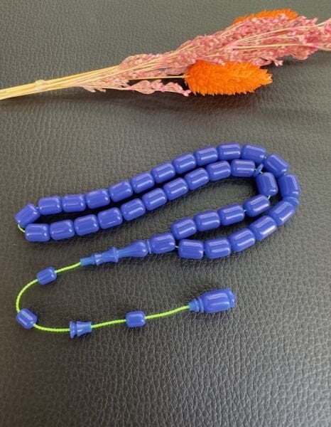 Kapsül Model Mavi Renk Eski Alman Katalin Tesbih