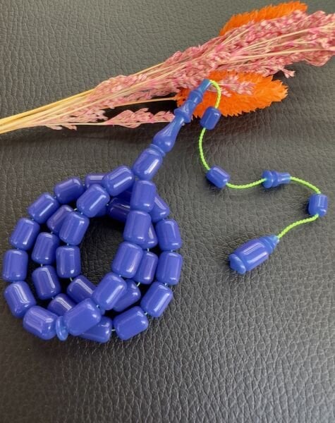 Kapsül Model Mavi Renk Eski Alman Katalin Tesbih