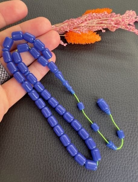 Kapsül Model Mavi Renk Eski Alman Katalin Tesbih