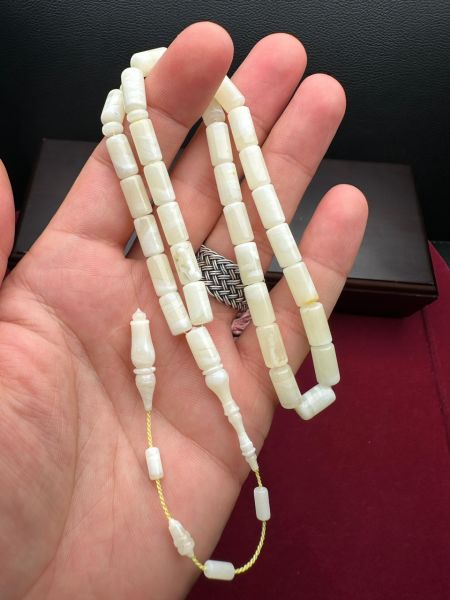 Kesme Tek Kaya Model Damla Kehribar Tesbih
