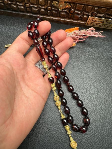 Rus Kaya Damla Kehribar Tesbih