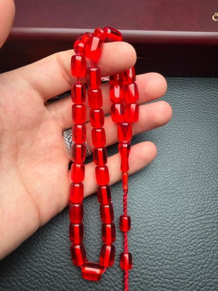 Kapsül Model Ateş Kehribar Tesbih