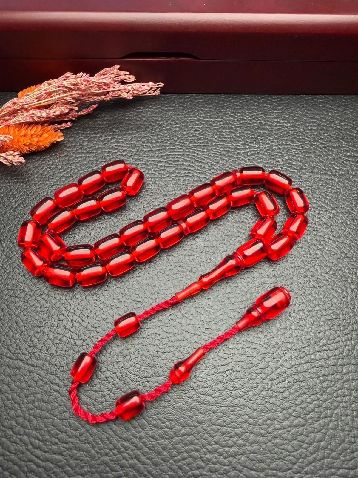 Kapsül Model Ateş Kehribar Tesbih