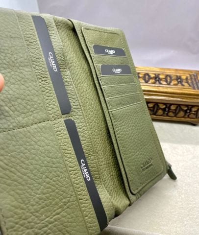 Guard Fermuarlı Model Yeşil Renk Deri Bayan Cüzdan