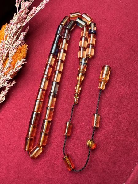 Kesme Ateş Kehribar Tesbih