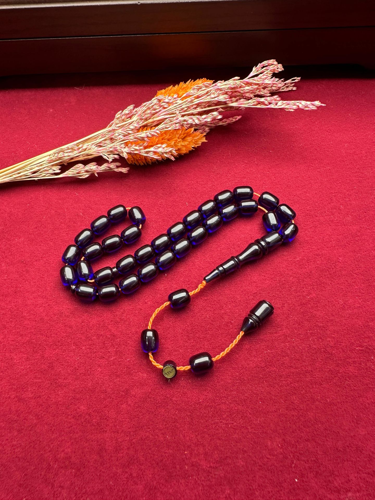 Kapsül Ateş Kehribar Tesbih