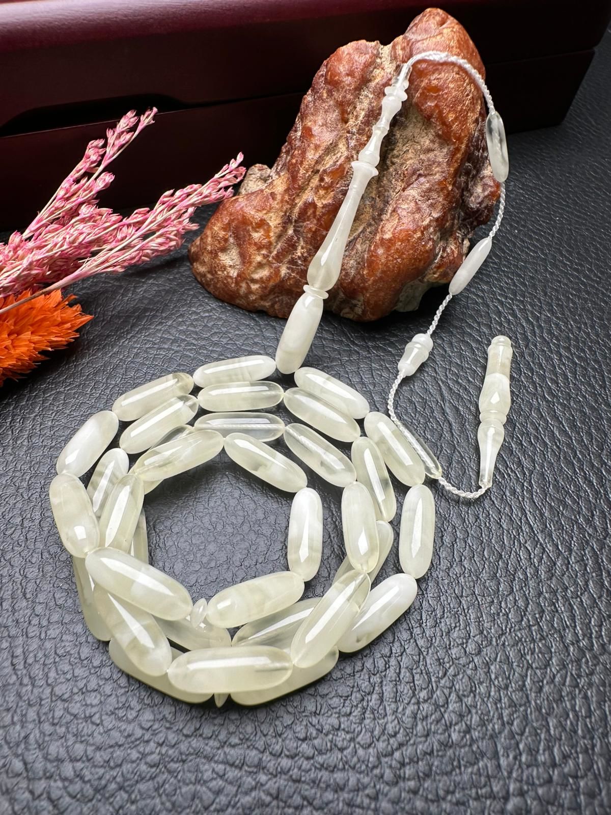 Serdar Aydın Usta İşçiliği Tek Kaya  Damla Kehribar Tesbih