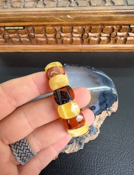 Damla Kehribar Bileklik