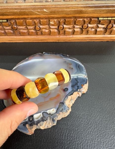 Damla Kehribar Bileklik