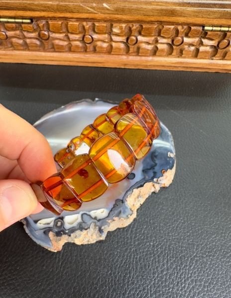 Damla Kehribar Bileklik