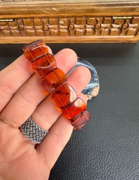 Damla Kehribar Bileklik