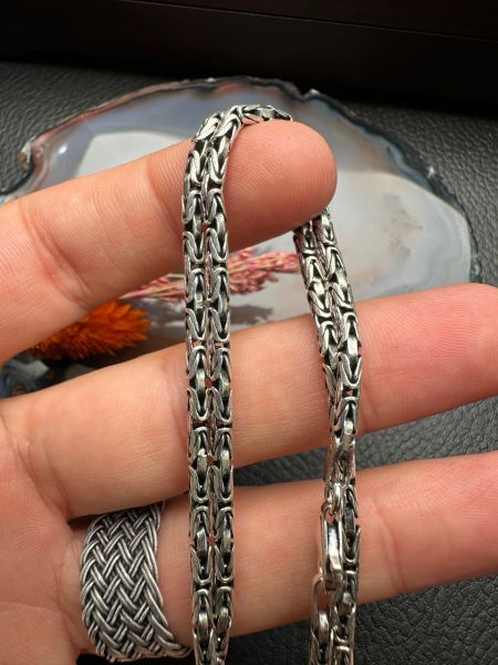 Kral Erkek Gümüş Kolye