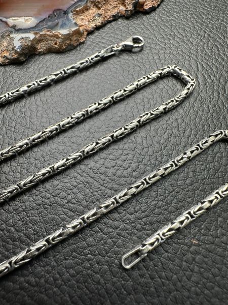 Kral Erkek Gümüş Kolye