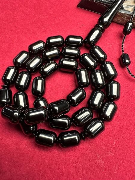 Kapsül Model Sade Erzurum Oltu Taşı Tesbih