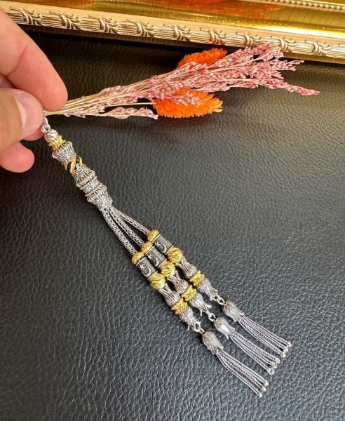 Özel Üçlü Gümüş Püskül