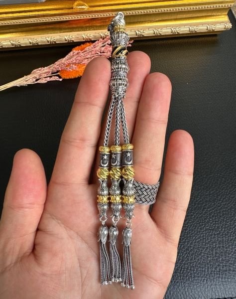 Özel Üçlü Gümüş Püskül