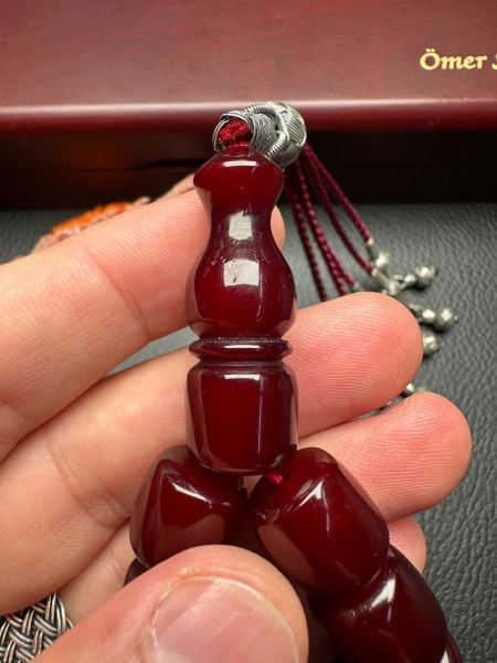 Kapsül Model Osmanlı Sıkma Kehribar Tesbih