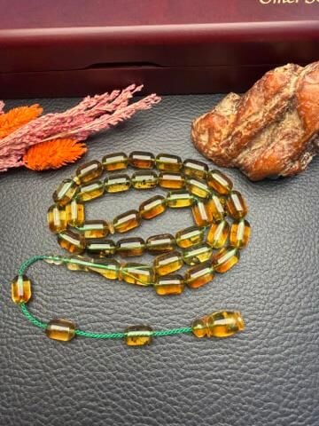 RusKaya Sistemli Damla Kehribar Tesbih