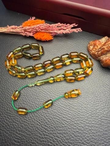 RusKaya Sistemli Damla Kehribar Tesbih