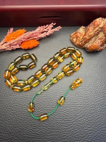 RusKaya Sistemli Damla Kehribar Tesbih