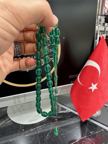 Kapsül Model Yeşil Renk Yeni Katalin Tesbih