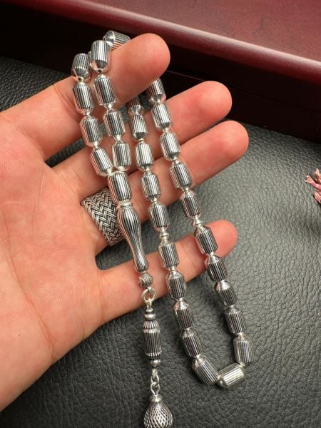 Kapsül Kesim Gümüş Kafes Tesbih