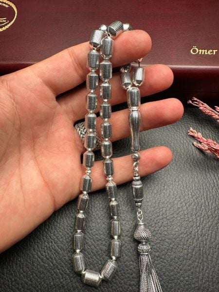 Kapsül Kesim Gümüş Kafes Tesbih