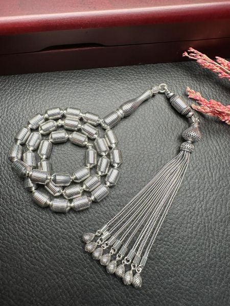 Kapsül Kesim Gümüş Kafes Tesbih