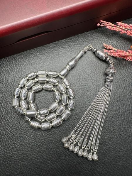 Kapsül Kesim Gümüş Kafes Tesbih