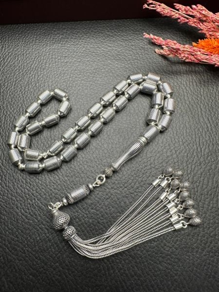 Kapsül Kesim Gümüş Kafes Tesbih