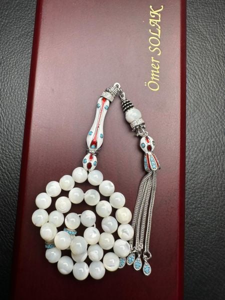 Küre Model Sedef Doğal Taş Tesbih