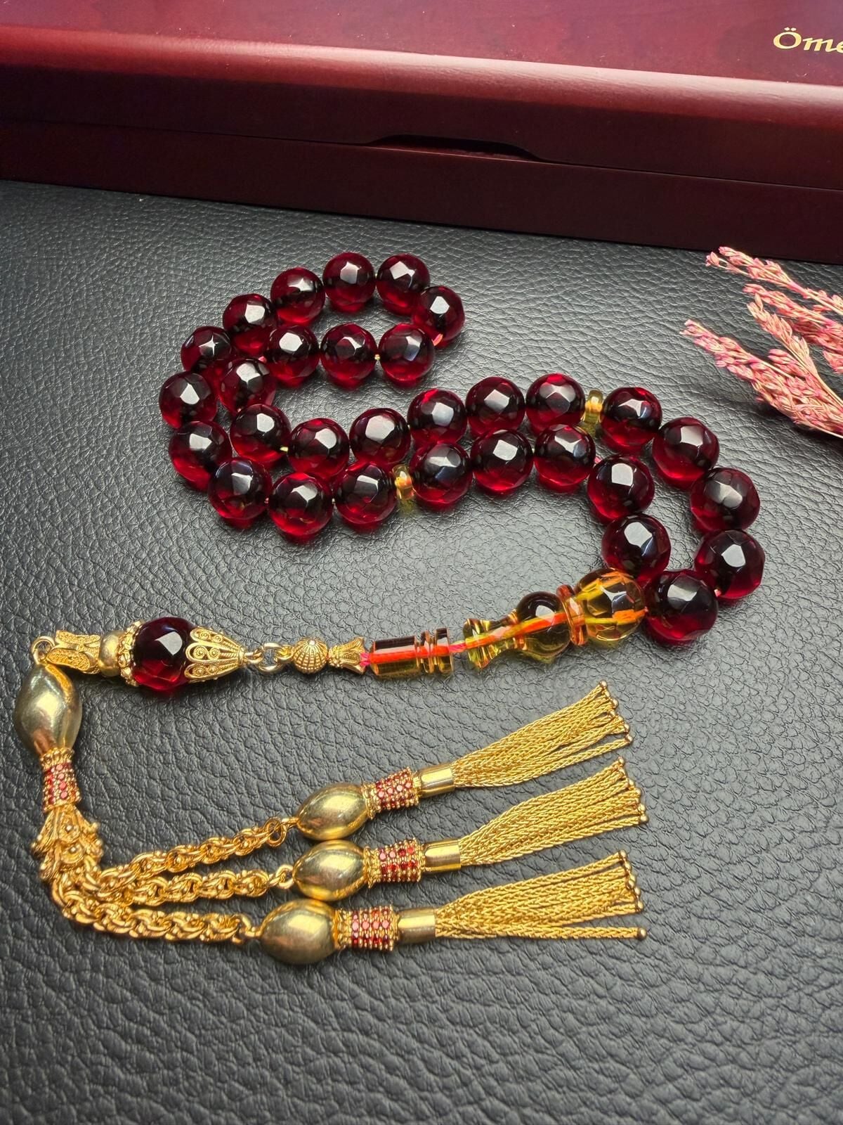 Osmanlı Benzetme Elmas Kesim Ateş Kehribar Tesbih