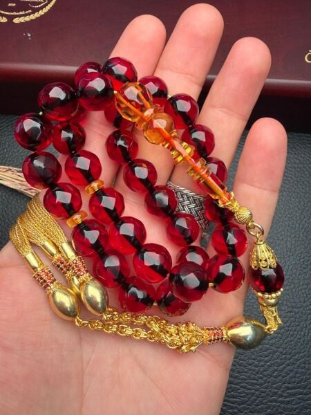 Osmanlı Benzetme Elmas Kesim Ateş Kehribar Tesbih