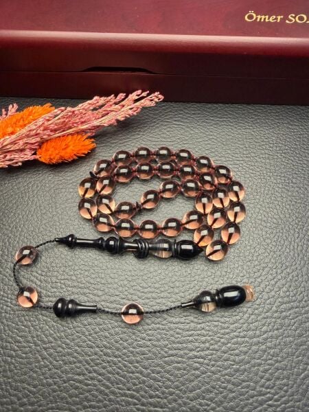 Beyzi Model Ateşi Sıkma Kehribar Tesbih