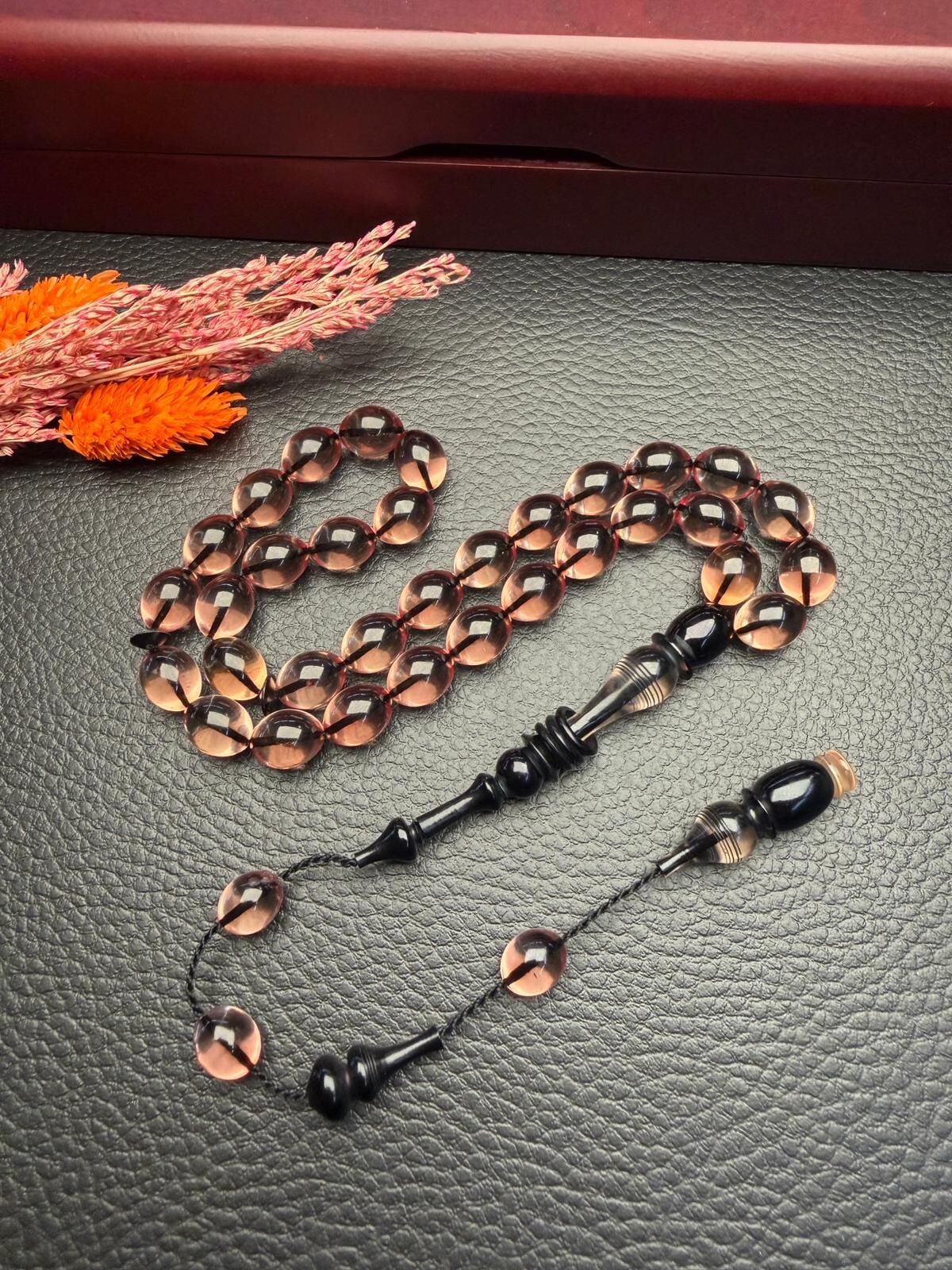 Beyzi Model Ateşi Sıkma Kehribar Tesbih