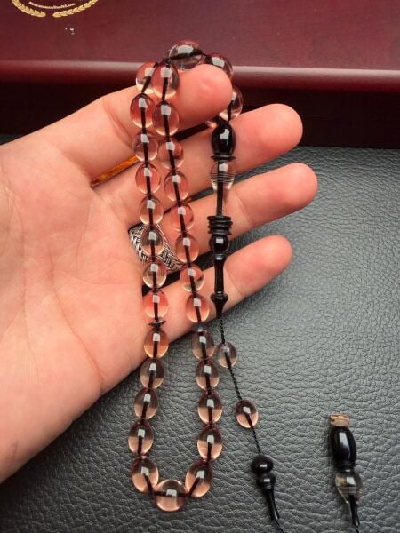 Beyzi Model Ateşi Sıkma Kehribar Tesbih