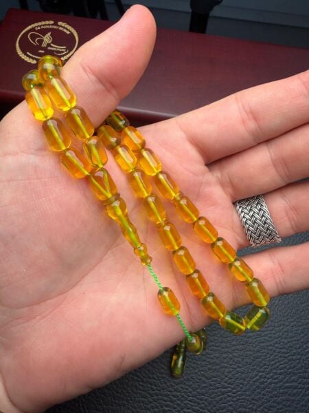 Kapsül Model Ateşi Sıkma Kehribar Tesbih