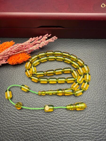 Kapsül Model Ateşi Sıkma Kehribar Tesbih