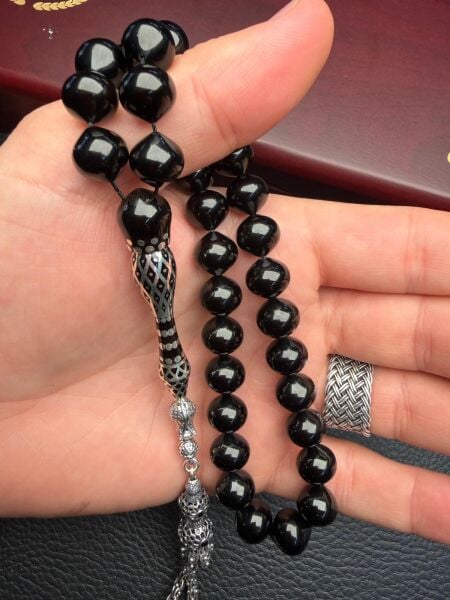 Armudi Model Gümüş İmame Dizayn Erzurum Oltutaşı Tesbih