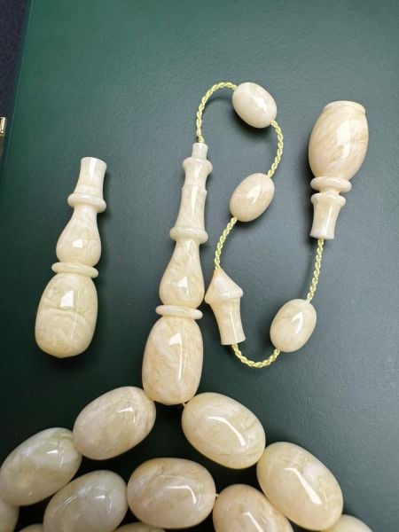 Osman Kiraz Usta İşçiliği Tek Kaya  Damla Kehribar Tesbih