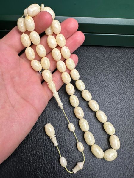 Osman Kiraz Usta İşçiliği Tek Kaya  Damla Kehribar Tesbih