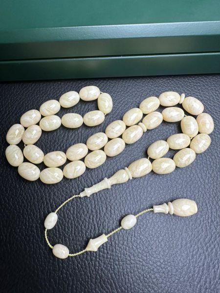 Osman Kiraz Usta İşçiliği Tek Kaya  Damla Kehribar Tesbih