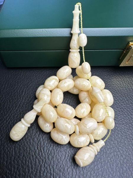 Osman Kiraz Usta İşçiliği Tek Kaya  Damla Kehribar Tesbih