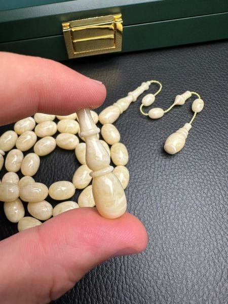 Osman Kiraz Usta İşçiliği Tek Kaya  Damla Kehribar Tesbih