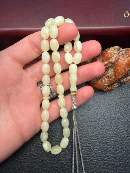 Badem Model Rus Kaya Damla Kehribar Tesbih